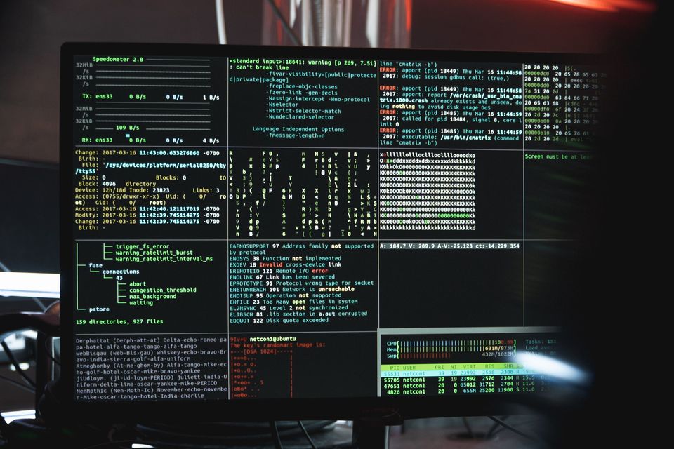 Security monitoring screen